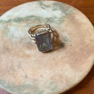 Final Markdown 🌹Mystic Topaz Emerald Cut Ring